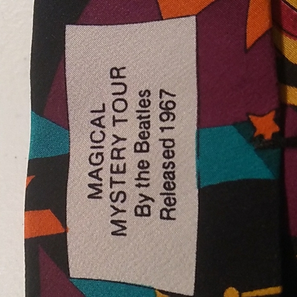 Classic Rock Band The Beatles Song Magical Mystery Tour Necktie - Picture 6 of 7